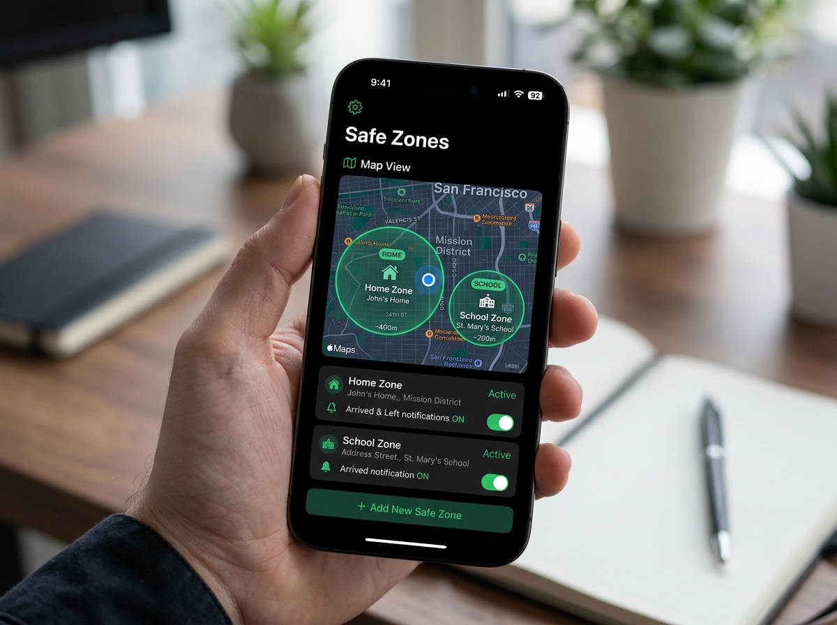Beside Safe Zones Setup View